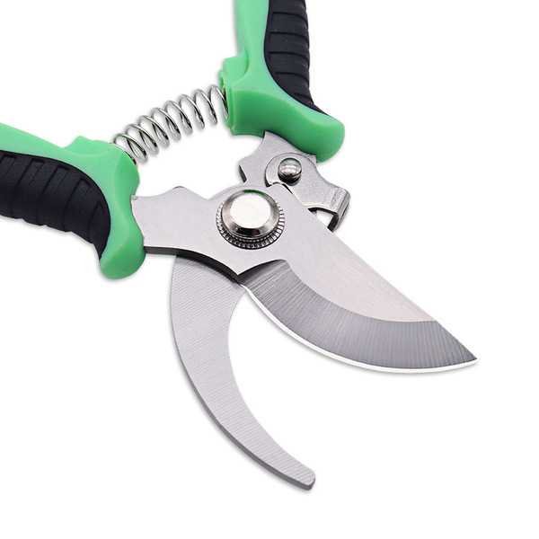 Garden Scissors for Cutting Pruning, Grafting, Shears, Gardening Cutter, Professional Garden Scissors with Straight Stainless Steel Blade, Ultra Sharp Clippers Scissors for Trimming, Fruits, Flowers, Plants. Lightweight Stainless Hand Pruner -8"