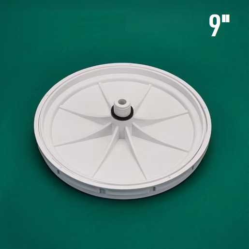 Fine Bubble Air Diffuser Aeration for Ponds, Lakes, Aquaponics , Aquarium ,biofloc fish farming IPRS fish farming  or Water Treatment plant -9" Disc EPDM (270mm)