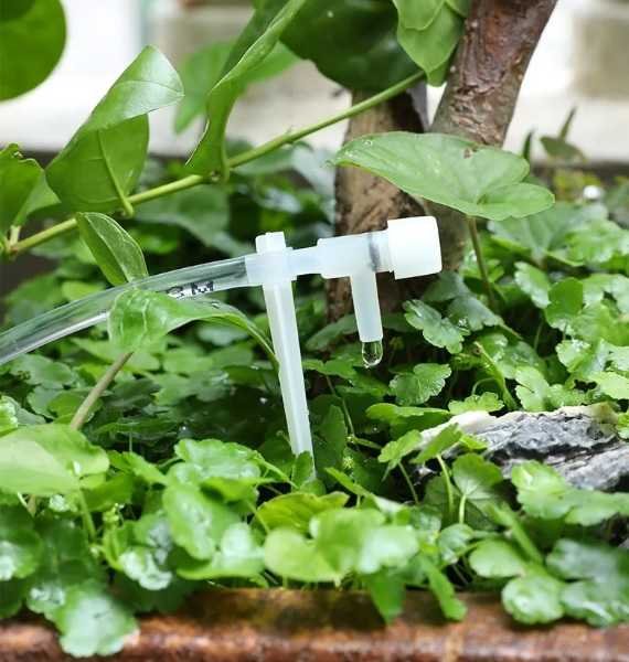 Garden Drip Irrigation Kit with Control Valve Potted Plant Watering Device 4/7mm Hose Watering Saving Micro Dripper Greenhouse Garden Balcony Irrigation System