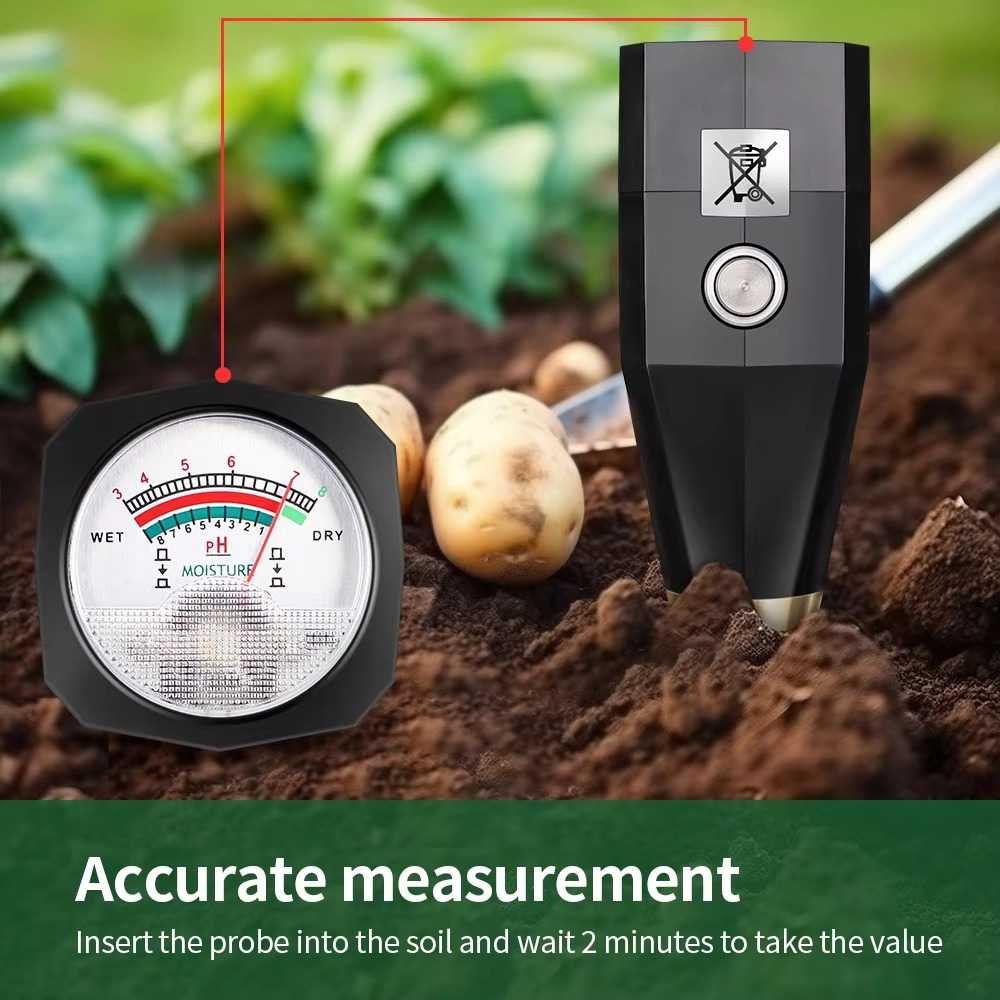 2 In 1 Soil Moisture And Soil pH Meter Portable Digital Handheld